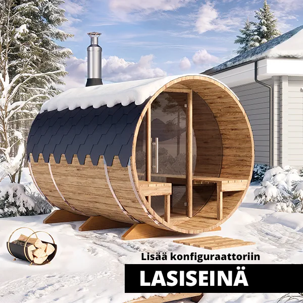 2,8m Tynnyrisauna terassilla 6 hengelle (S28V) - Image 4